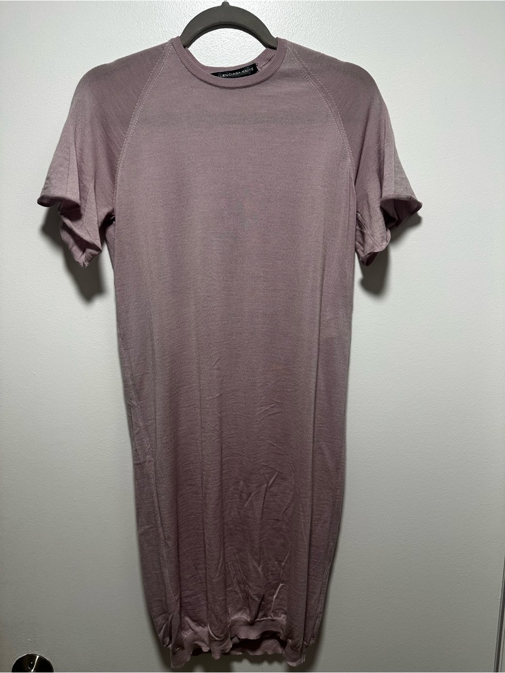Balenciaga Light Mauve Short Sleeve Cashmere Tee